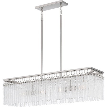 Quoizel Camilla Linear Chandelier 4 Lights Brushed Nicke CMI438BN